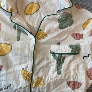 Cute match pajama set